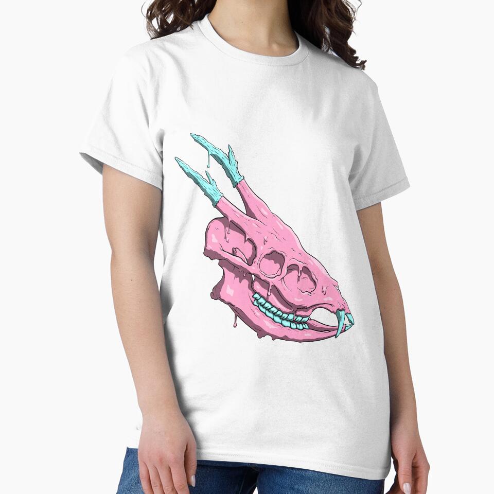 Pink Cotton Candy Deer Skull by ECabascango