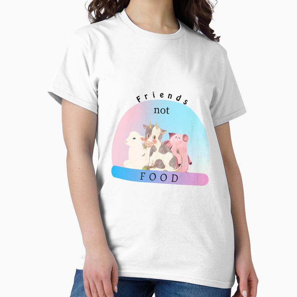 Vegan,Friends not food by Ela-Designer