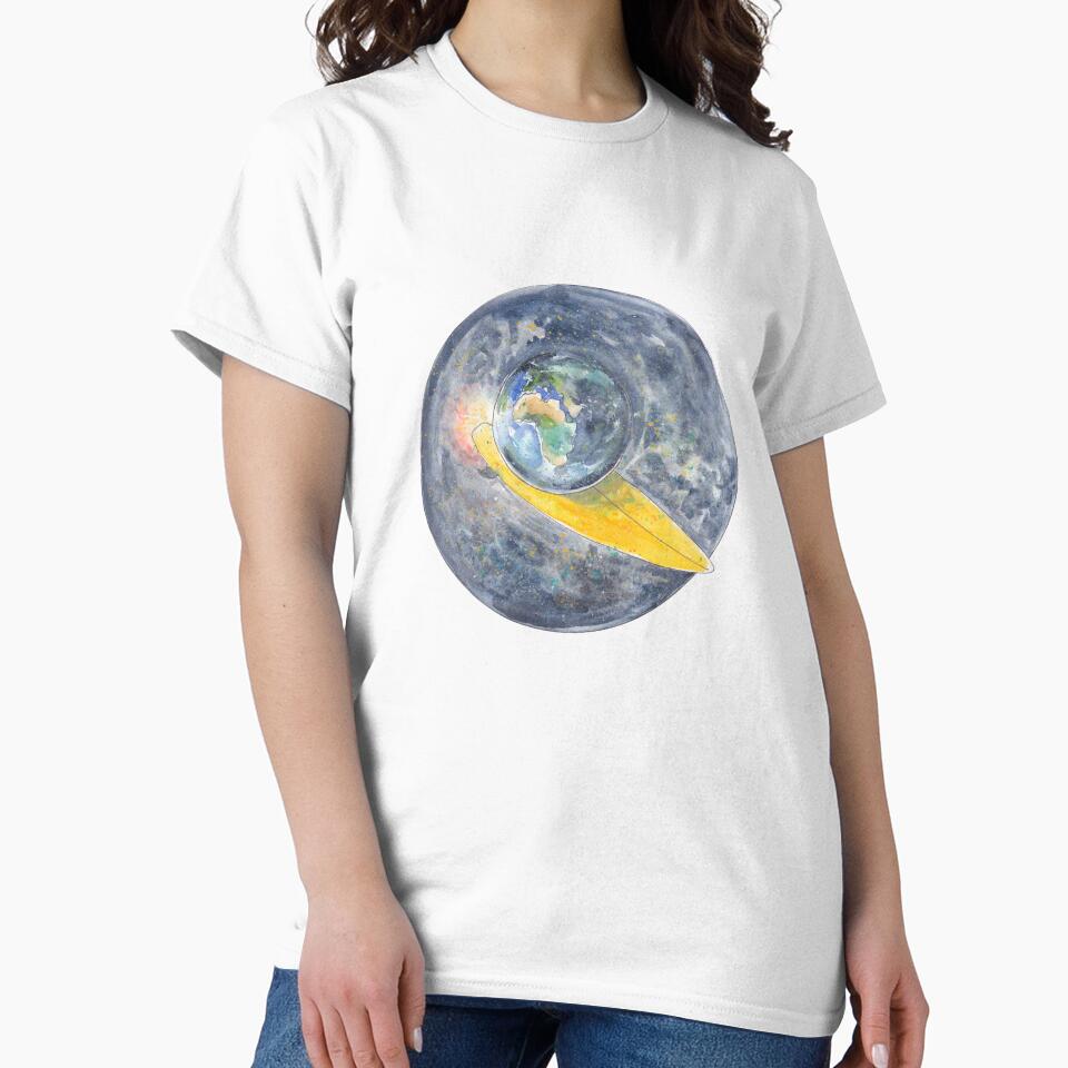 The surfing planet by TanjaLuArt