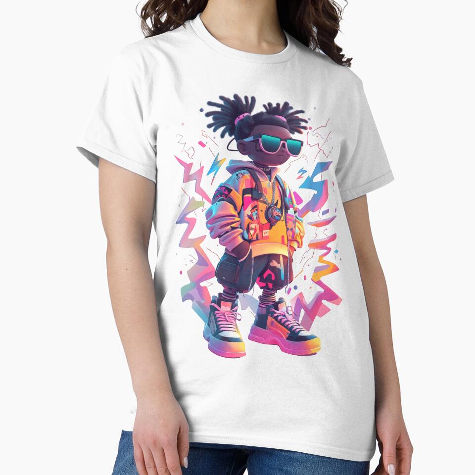 Retro cartoon character in 90s streetwear style by Jasava Shop