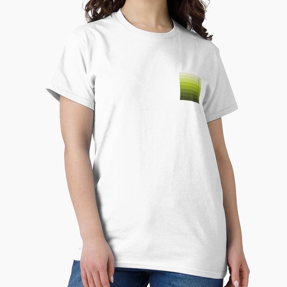 A simple design in shades of light to dark Irish moss by Cherevan