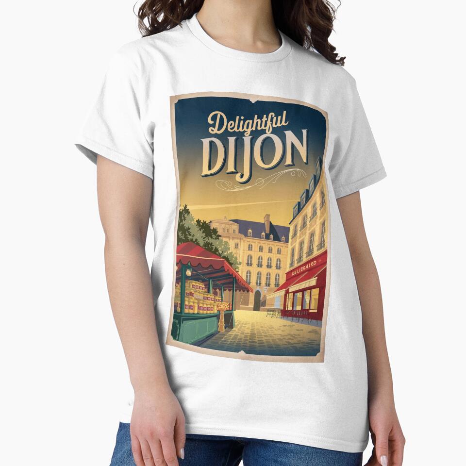 Dijon Vintage Travel Poster by TravelerRat