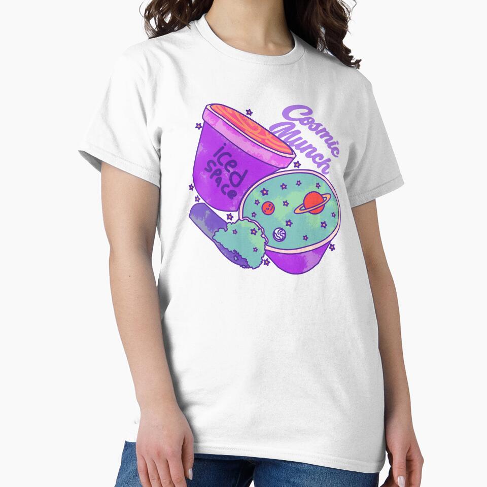 Cosmic Munch Ice Cream Galaxy Vibes by HumorInHues