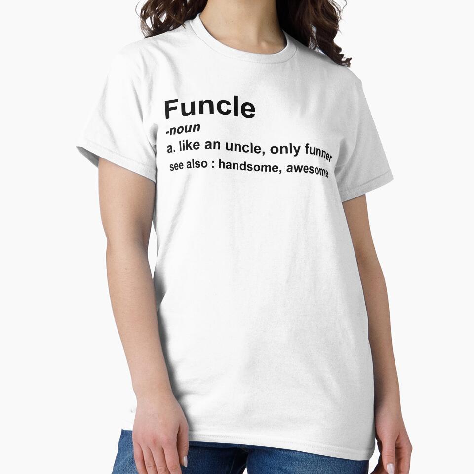 Funcle Definition Funny Graphic Uncle Family by Andrea Lina