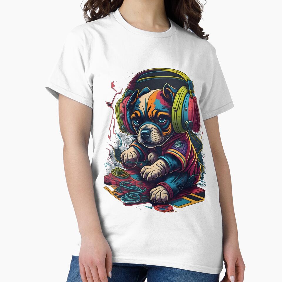 Cute puppy playing-design by Mikevirtualshop