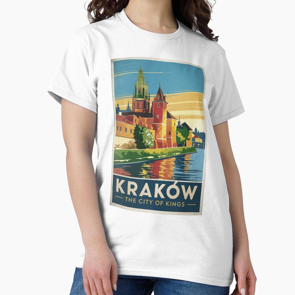 Krakow Vintage Travel Poster by TravelerRat