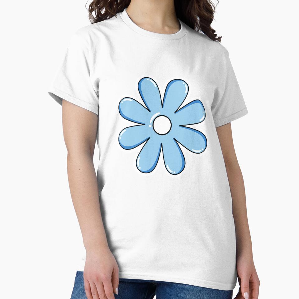 Cute Blue Flower Sticker – Kawaii Daisy Aesthetic by Papiertriangle