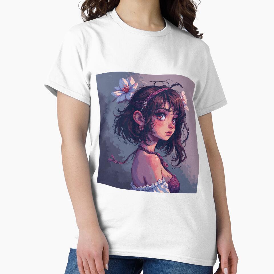 Retro Art Cute And Beautiful Girl by pexoboy