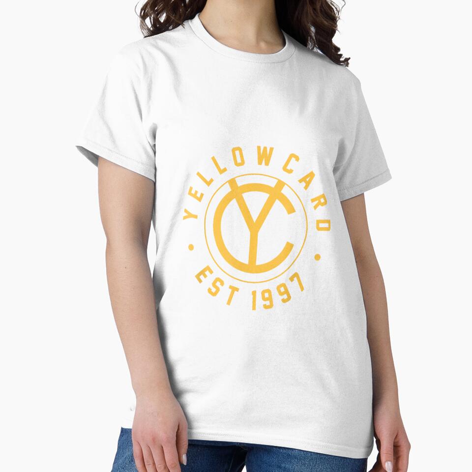 Yellowcard Yellow Logo Short Sleeve Tee, Men's Unisex, Small by KudoJunichironl