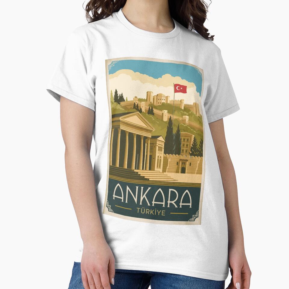 Ankara Vintage Travel Poster by TravelerRat