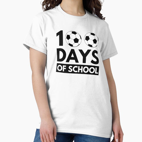 100 Days Of School cool soccer player Teacher student by snowry