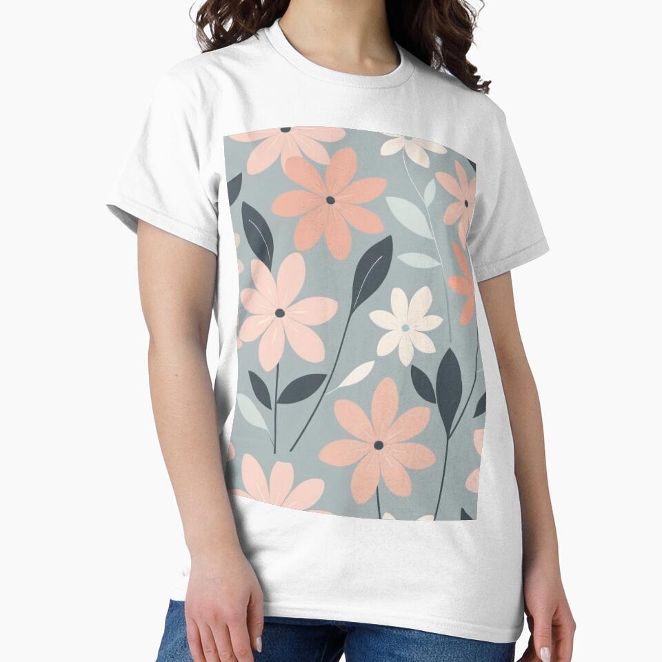 Minimalist Modern Floral Pattern by SeamPix