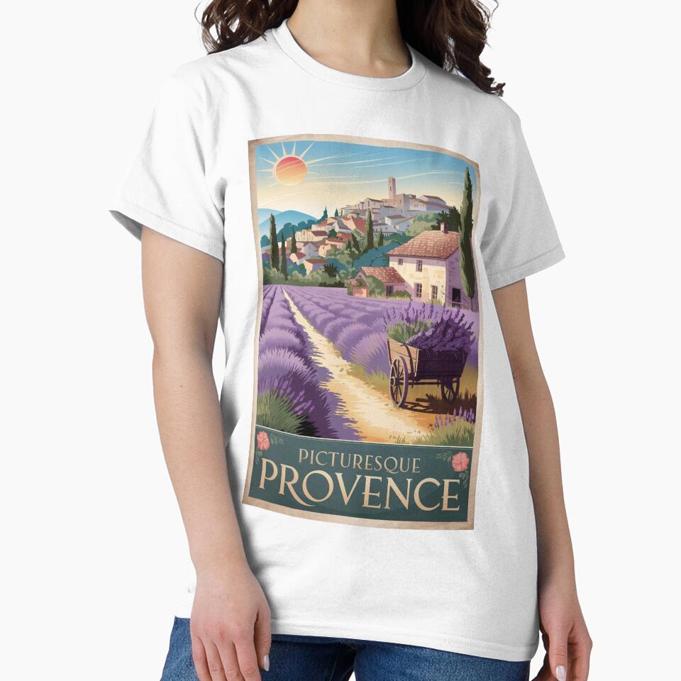 Provence Vintage Travel Poster by TravelerRat