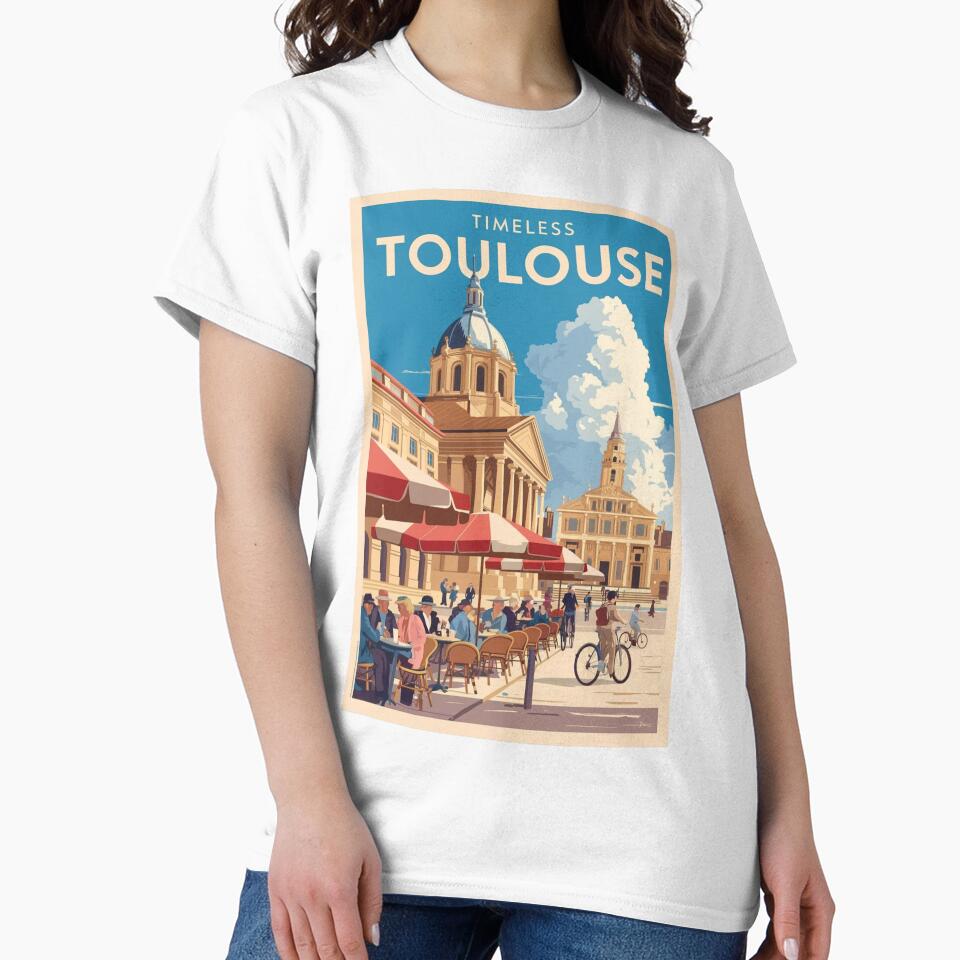 Toulouse Vintage Travel Poster by TravelerRat