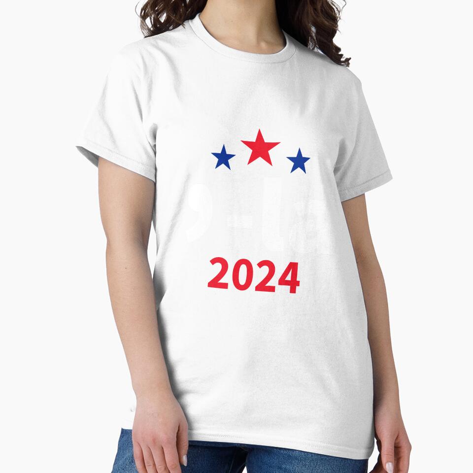 Comma-La Shirt, Kamala Harris 2024 for President Campaign T-Shirt for Men Women by ynsben