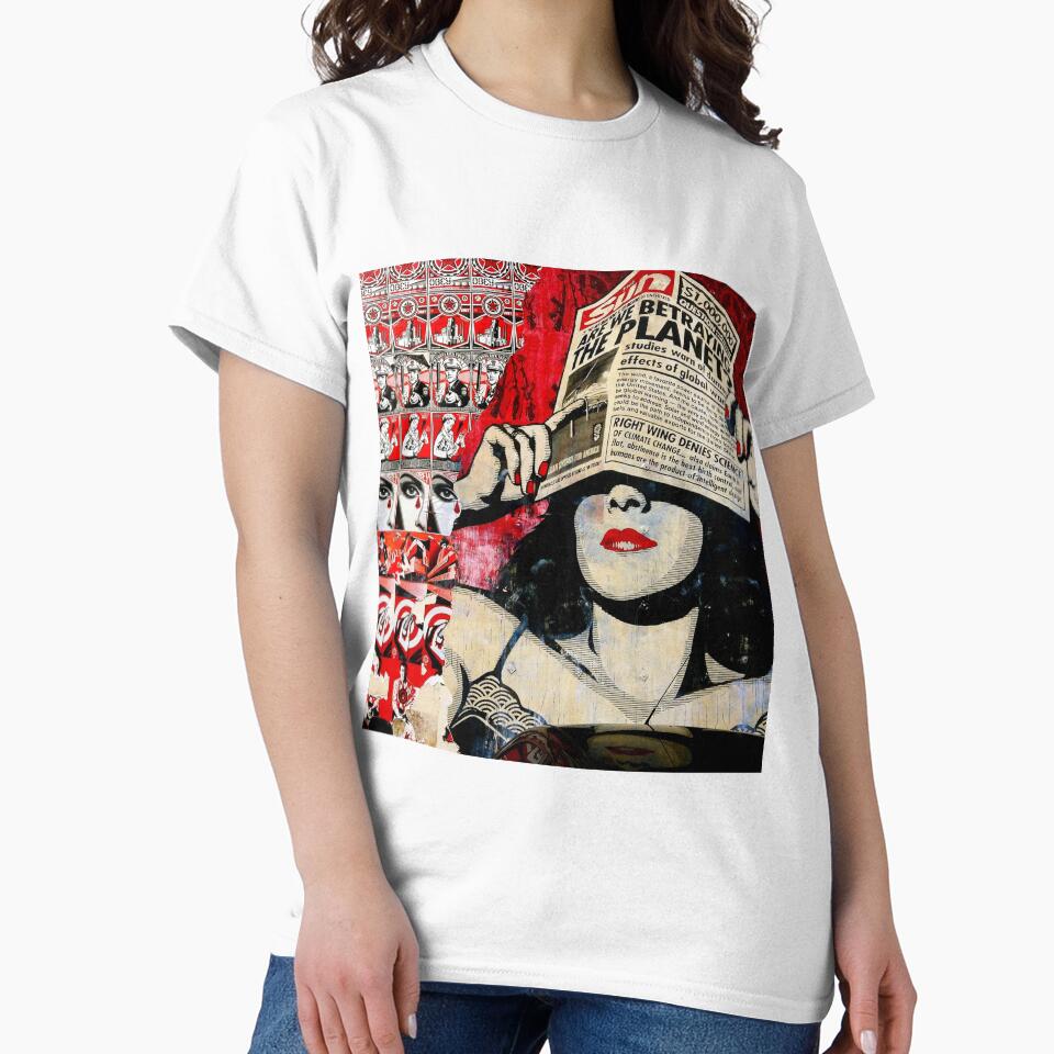 Women Art, Retro Art, Climate Change News by HelsinkiFashion