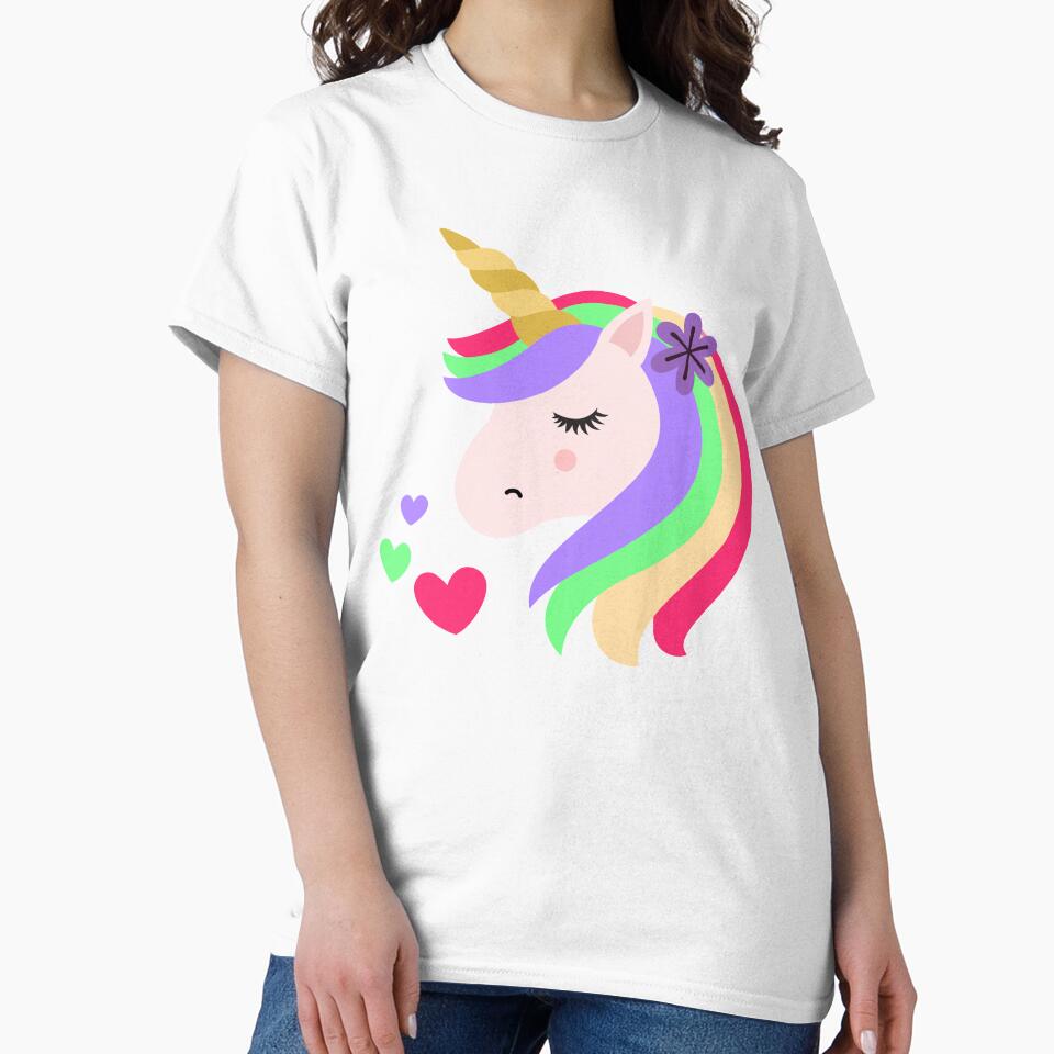 Cute Unicorn Face by Esmilna Castillo