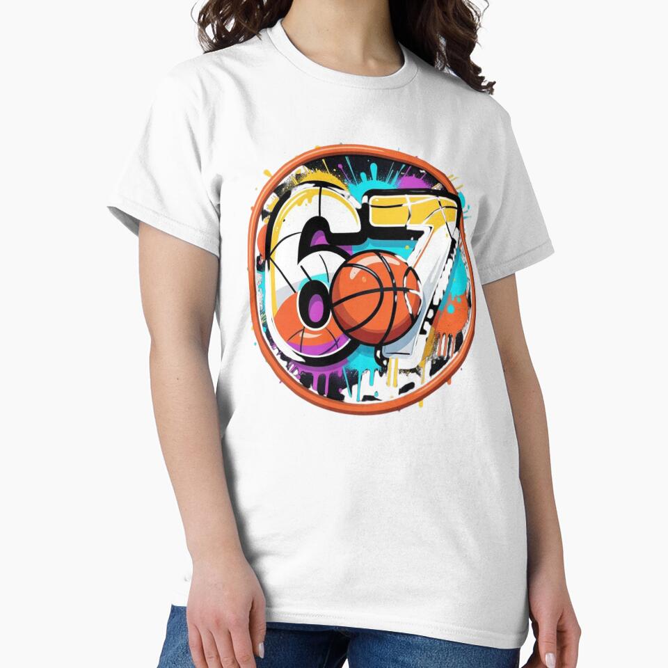 Funny Six Seven 67 Meme Gen Alpha 67 Basketball for Kids by GrumpySableye
