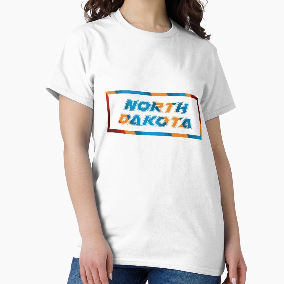 North Dakota T-Shirt for Men and Women by AllStarMerch