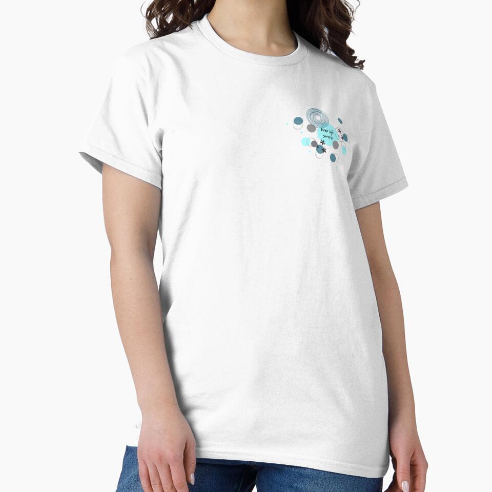 Retro Geometric Pattern (blue) by Dorina Larsdotter