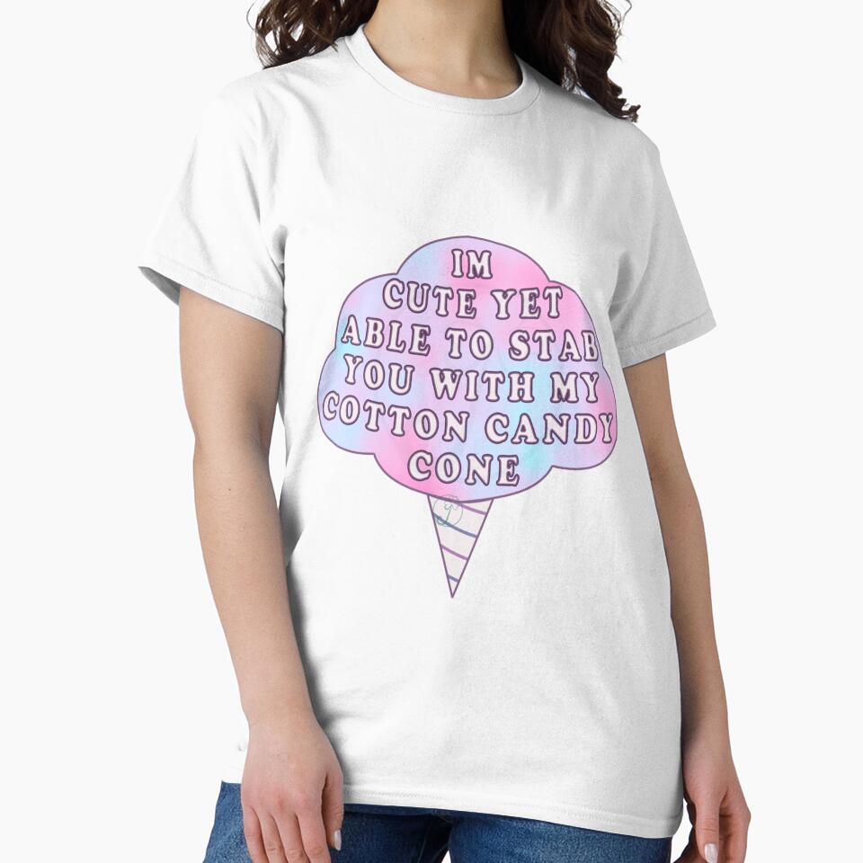Pastel Goth cotton candy cone cute by Juditangelo