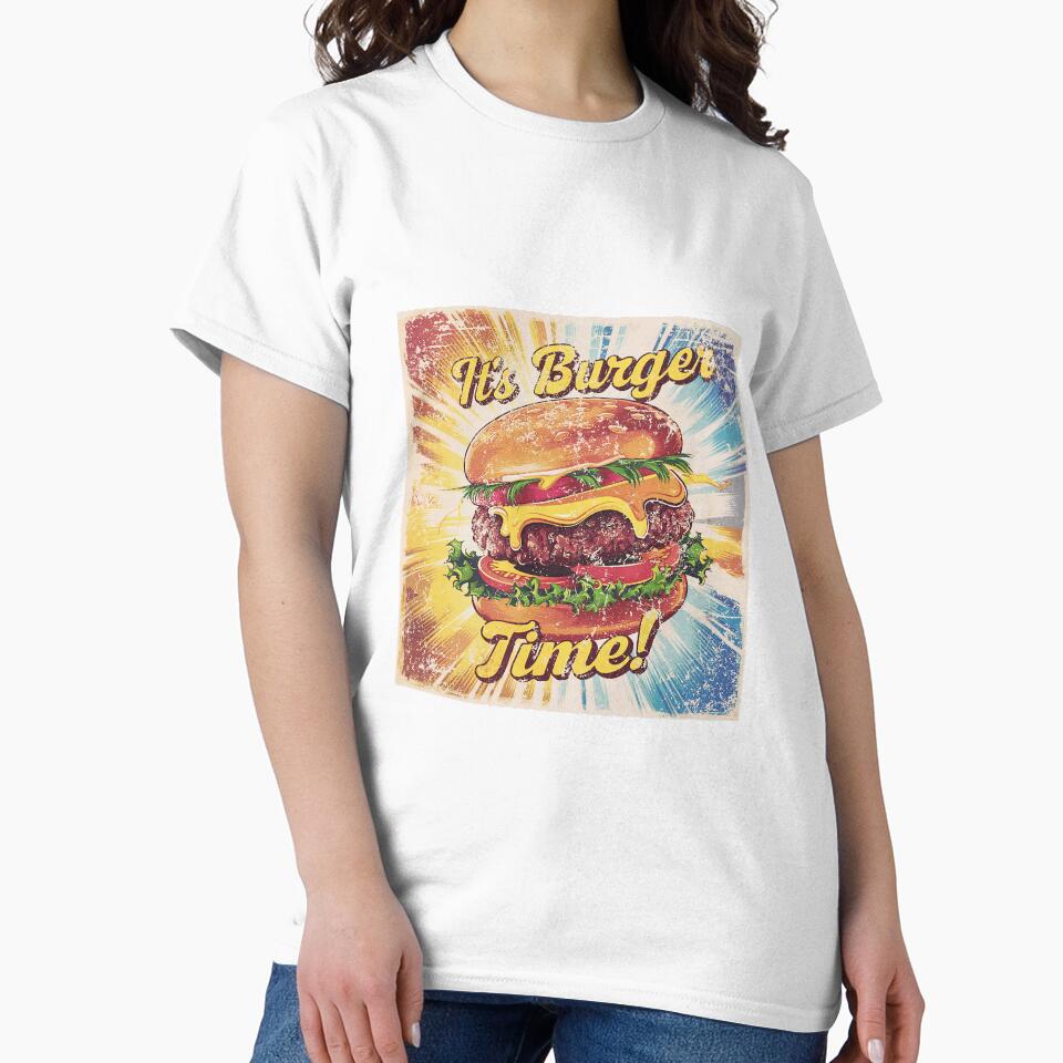 burger day art with colorful cartoon effects by BKSARYLIFE