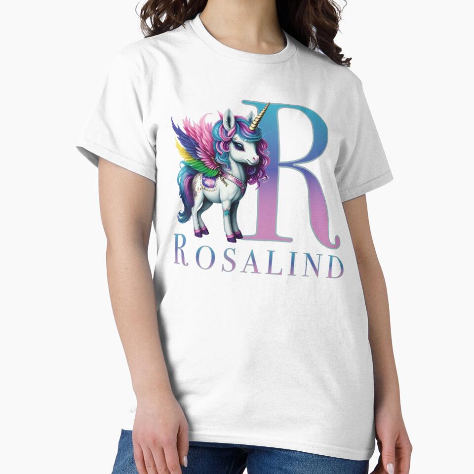 Rosalind name with a cute unicorn by Lubellebubble20