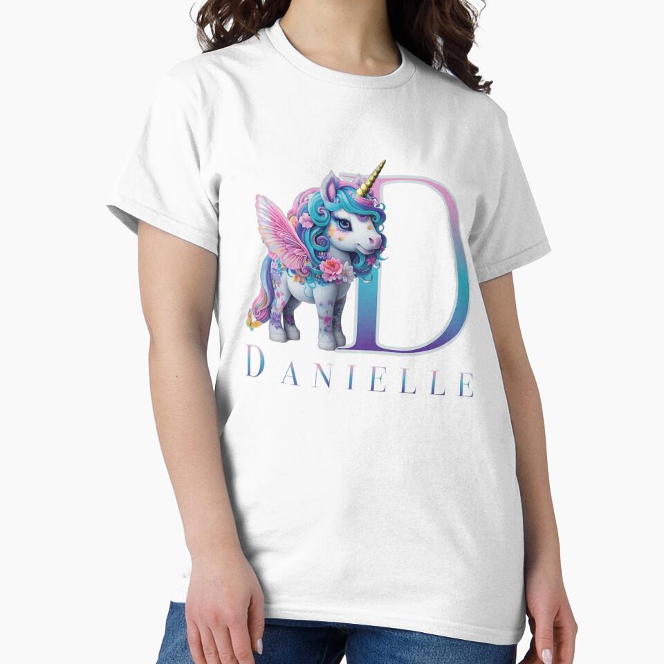 Danielle name with a cute unicorn by Lubellebubble20