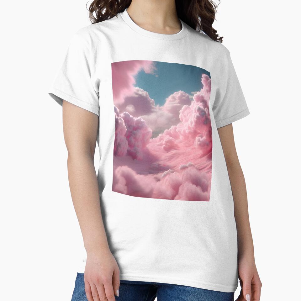 Cotton Candy Fairy Floss Pink Aesthetic Clouds by wtfbba