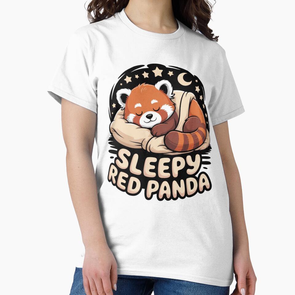 Red Panda Sleep Pajamas by sinkedink