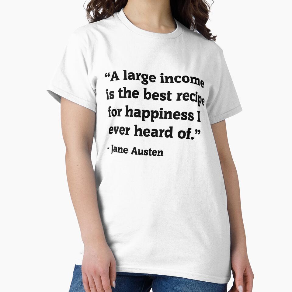 Jane Austen Funny money quote by cluelesspaula