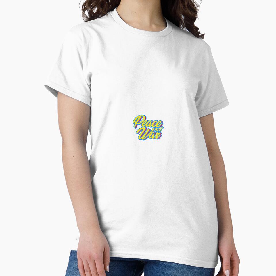 PEACE NOT WAR COTTON T SHIRT by AnimateSpring