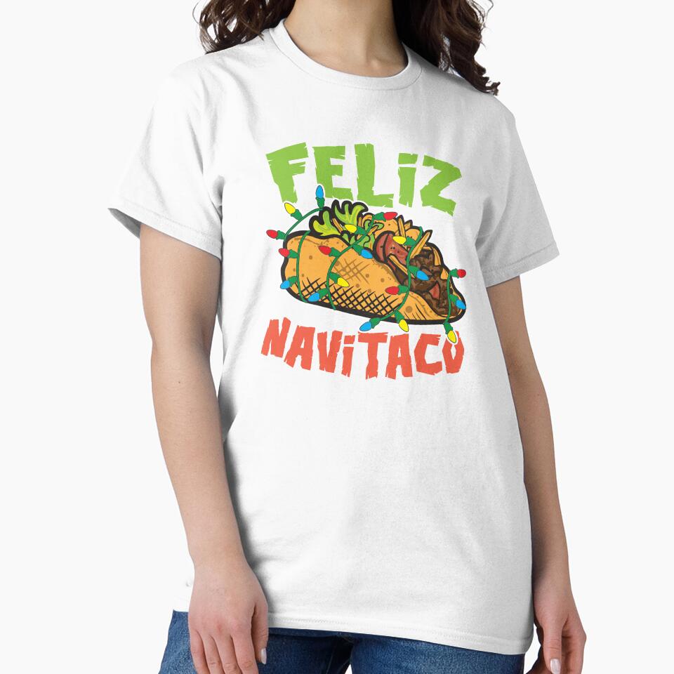 Feliz Navitaco Taco Christmas Xmas Holiday Gift by haselshirt