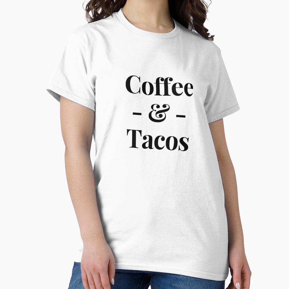 Coffee And Tacos Funny Coffee Mug Personalized Kawaii Coffee Cup Bar Sign Decor Print Art Gift Coffee Lover Gift by TeesByDesign
