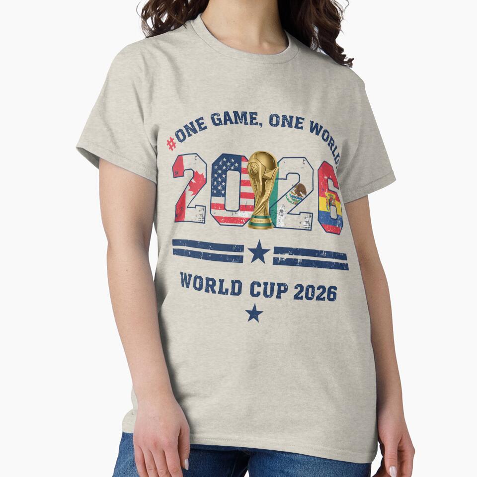 One Game One World 2026 Soccer Fan Hoodie by aminomen