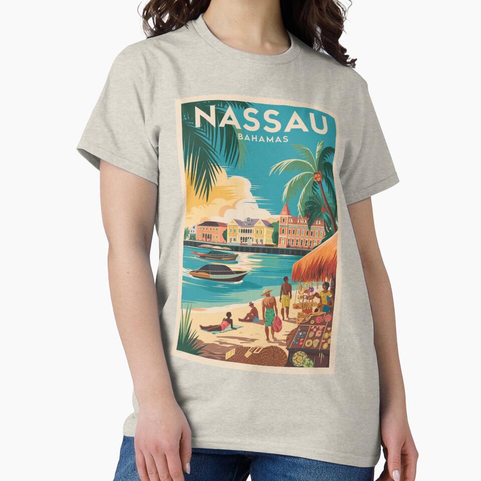 Nassau Vintage Travel Poster by TravelerRat