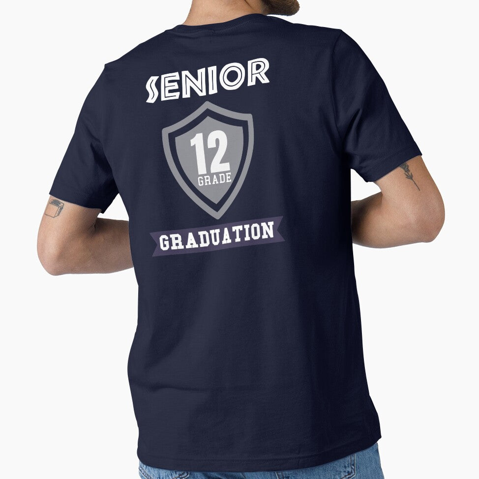 12 Grade Senior Graduation Slim Fit T-Shirt by MERY-DESIGNS