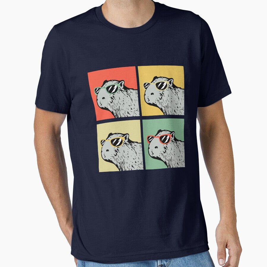 Capybara Retro Animal Lover Vintage Retro Capybara Gear by DynamicDesign