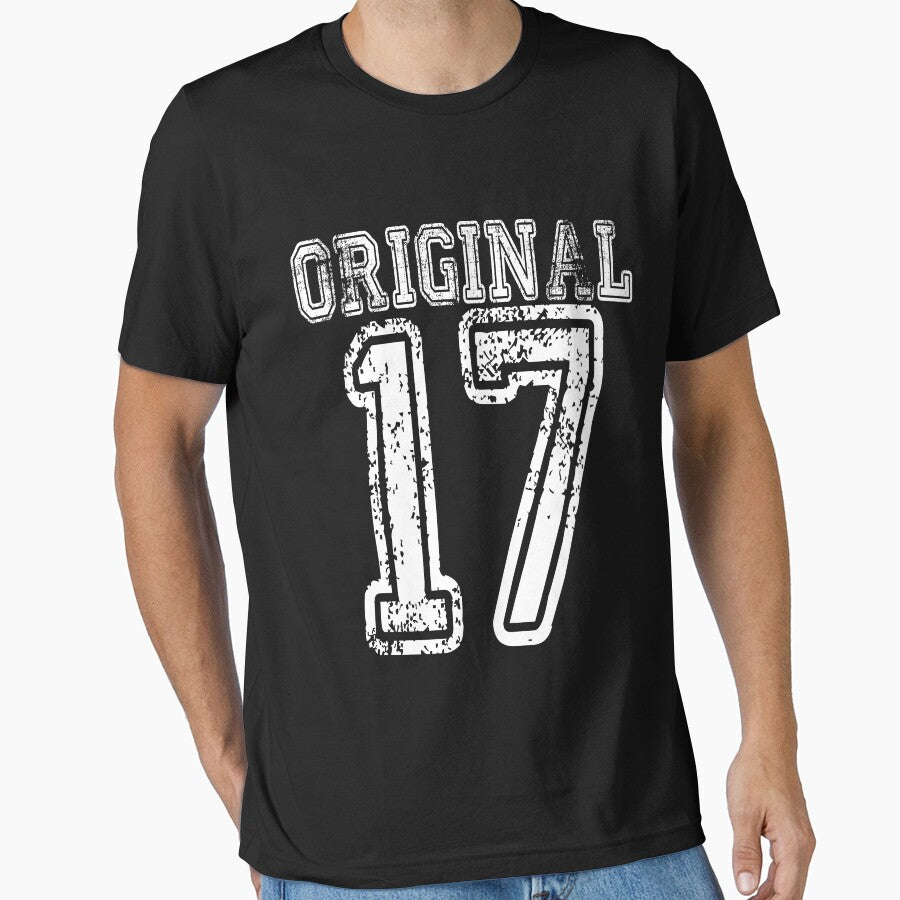Original 17 2017 1917 T-shirt Birthday Gift Age Year Old Boy Girl Cute Funny Man Woman Jersey Style by arcadetoystore