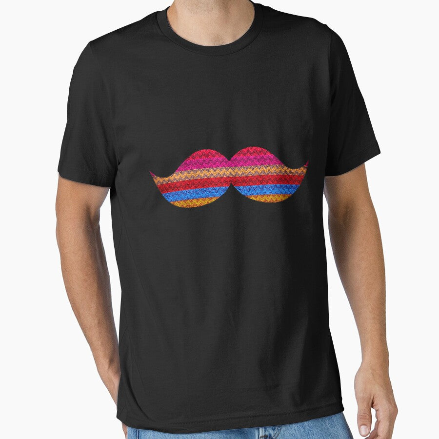 Funny Mustache Chevron Pattern by enhan