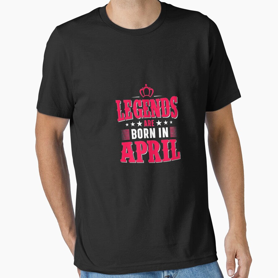 Cool All Legends Are Born In April, April Birthday Month Premium T-Shirt by shop   luisant