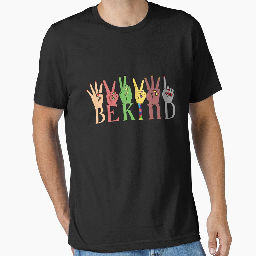 Be kind inspiration colorful graphic by Finolca
