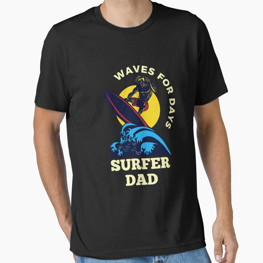 Surfer Dad Waves For Days by FrescoNat