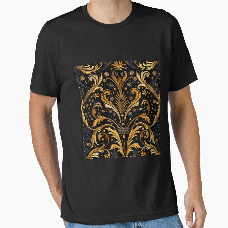 Opulent Chic: Exclusive Designer T-Shirt Design by Ace Apparel  Attire