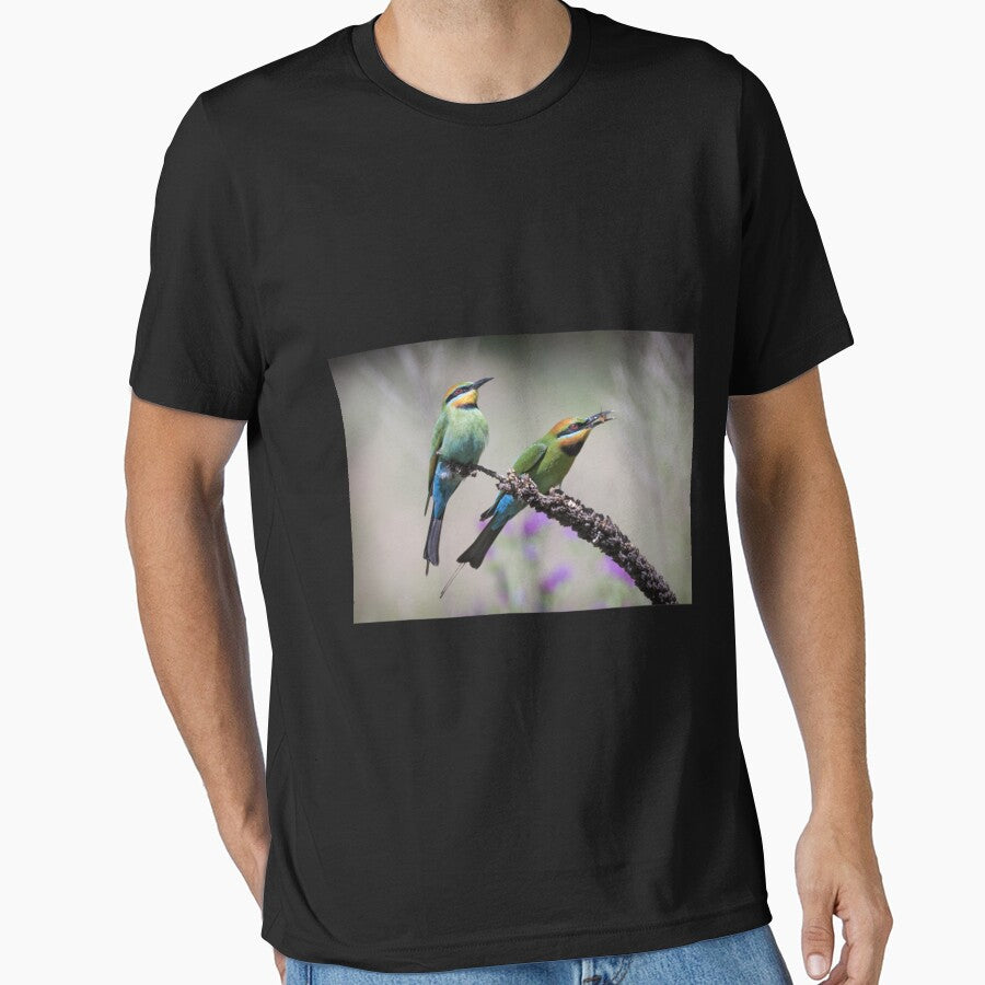 Pair of rainbow bee-eaters. Premium . by vieunmbelski