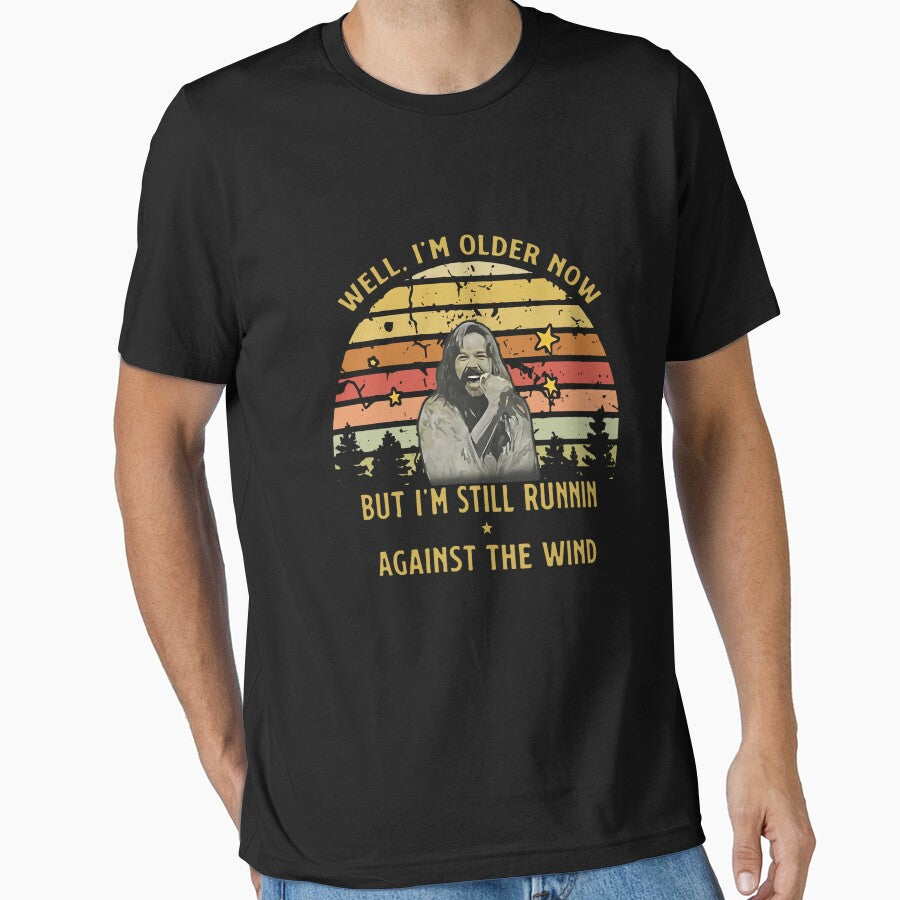 Vintage Well I'm Older Now But I'm Still Runnin Against The Wind by PugPuppyLife