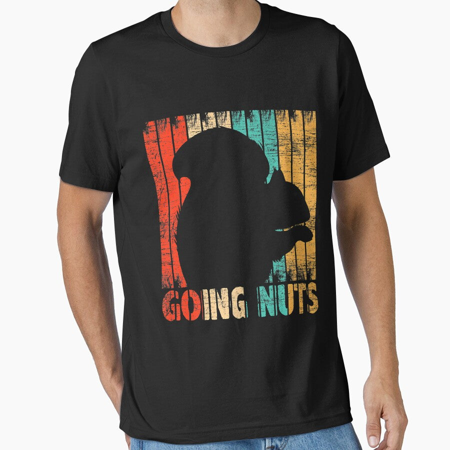 Animal Gifts Going Nuts - Vintage Squirrel Premium T-Shirt by BrockSly