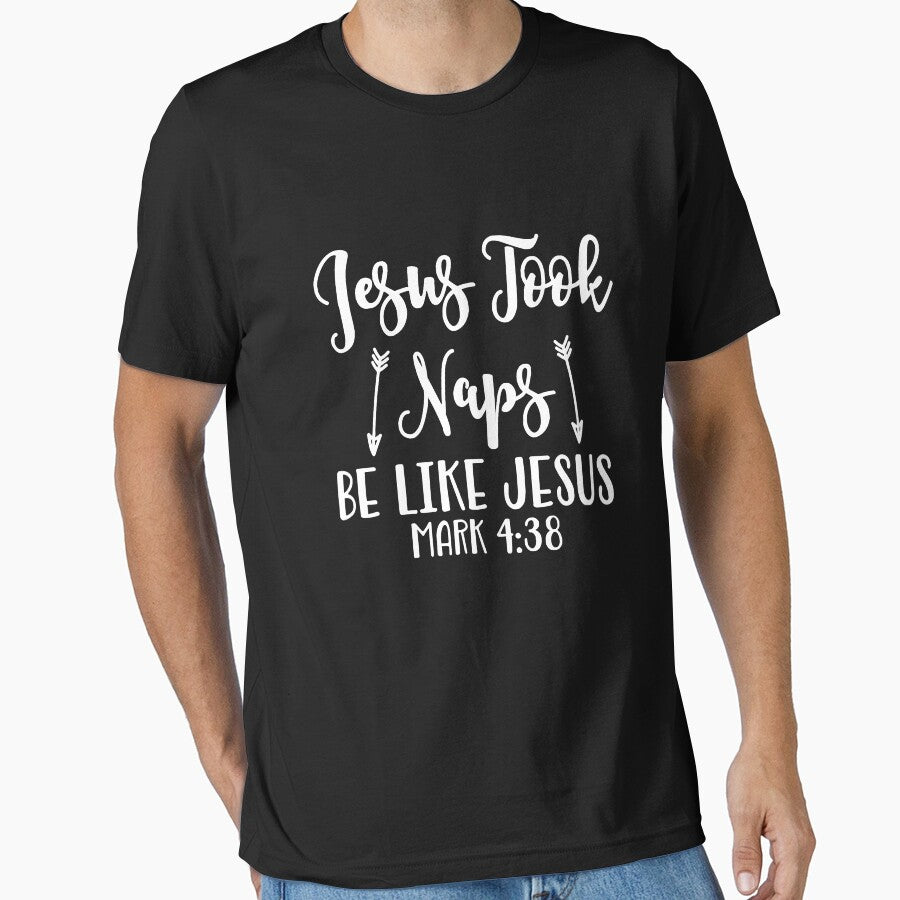 Jesus Took Naps Be Like Jesus Funny Humor Christian Long Sleeve T-Shirt by Lukifo-Caster