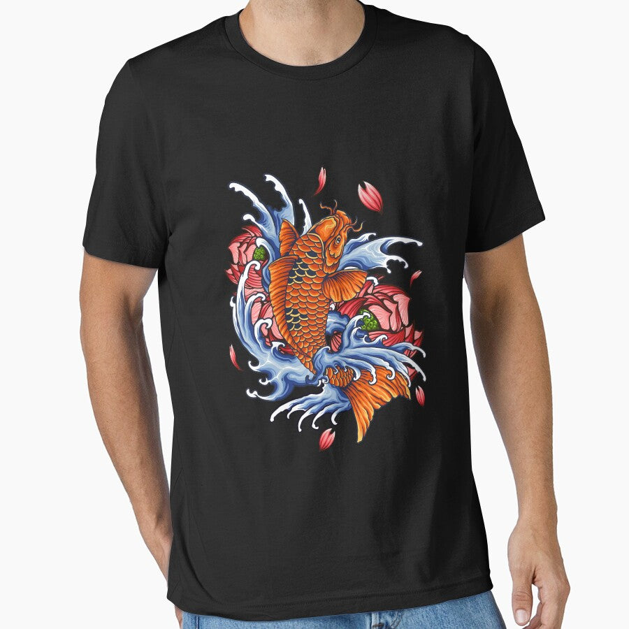 Japanese fish hold up Slim Fit T-Shirt by JobaBreezy