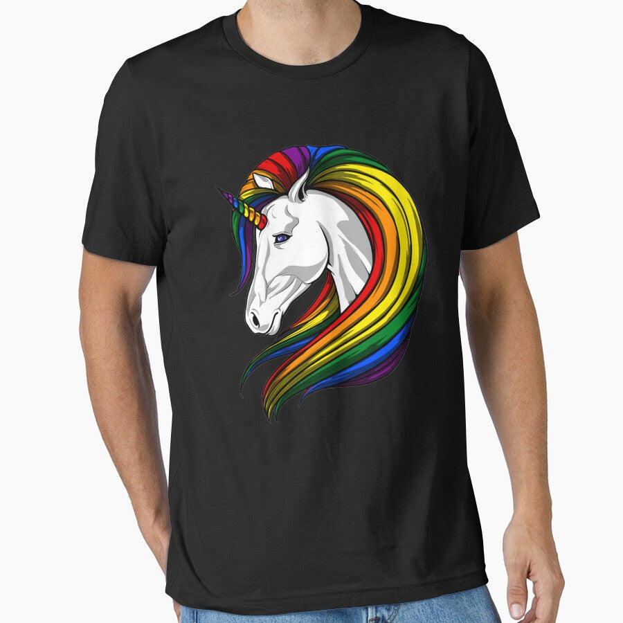 Premium Gay Pride Rainbow LGBT  Unicorn by Carrie Schroeder